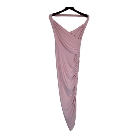 NORMA KAMALI Cayla halter neck ruched midi dress NWOT - Picture 5 of 8